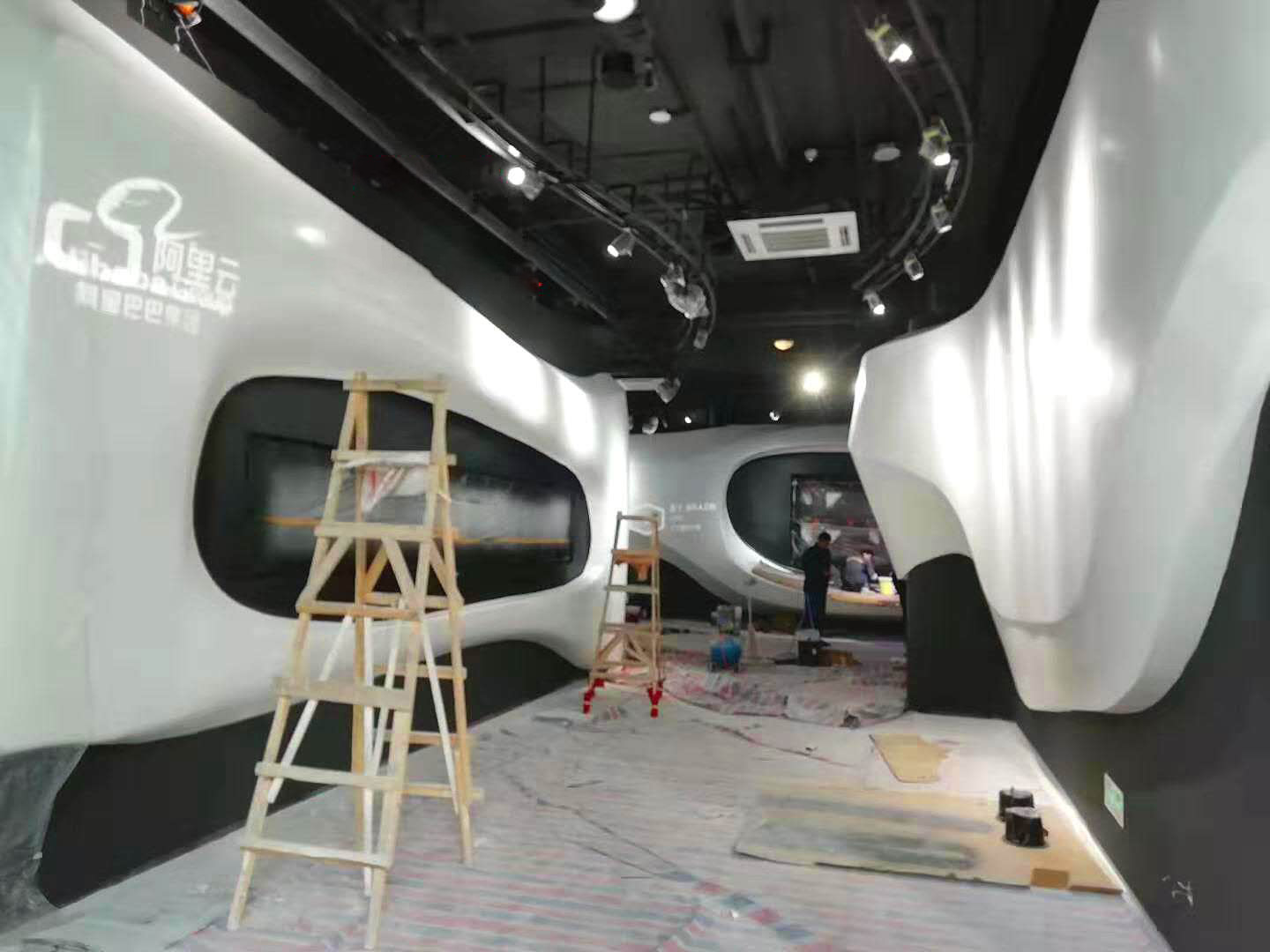 阿里巴巴西南总部grg展厅艺术造型装饰工程