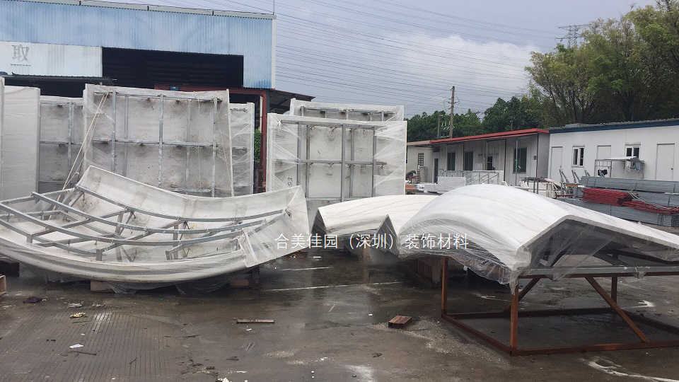 深圳前海金融大厦grc墙面造型装饰工程安