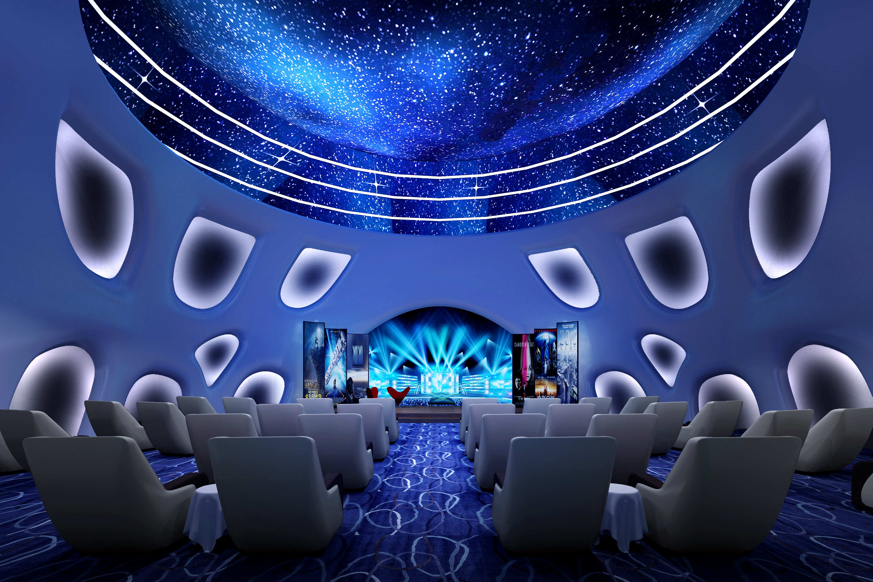 罗浮山名人会所grg异形定制装饰工程